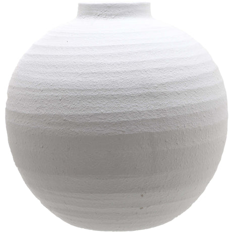 tiber large matt white ceramic vase