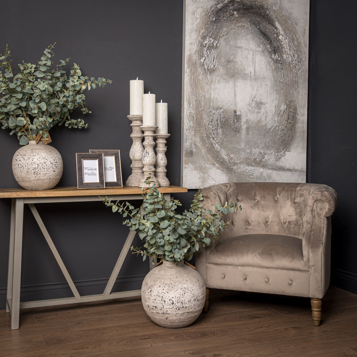 tiber large stone ceramic vase