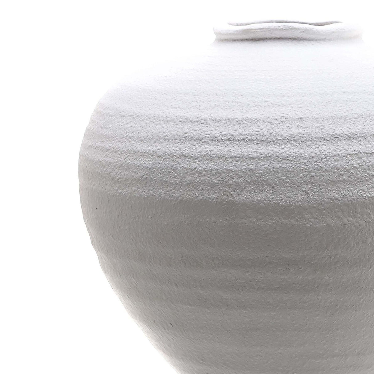 regola matt white ceramic vase