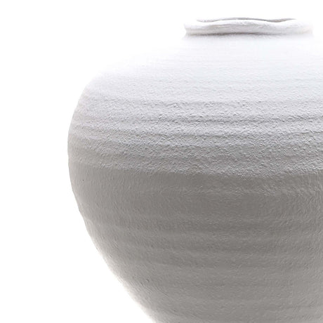 regola matt white ceramic vase