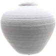 regola matt white ceramic vase