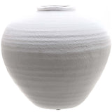 regola matt white ceramic vase
