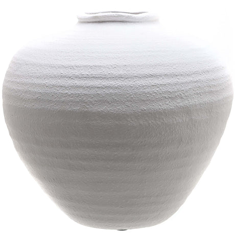 regola matt white ceramic vase