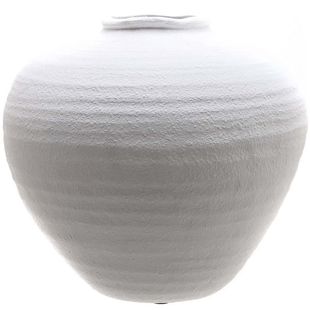 regola matt white ceramic vase