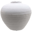 regola large matt white ceramic vase