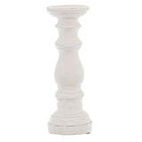 Gaelle Matt White Small Ceramic Column Candle Holder