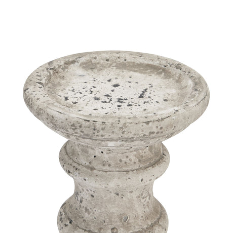 stone ceramic column candle holder