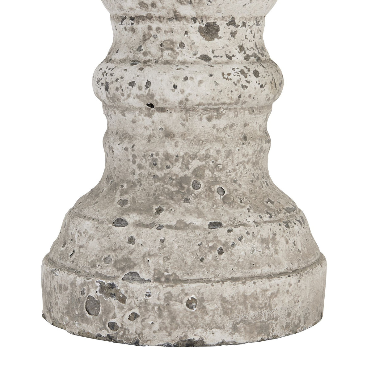 large stone ceramic column candle holder