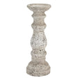 large stone ceramic column candle holder