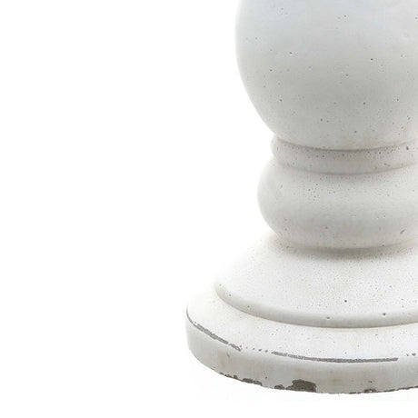 small matt white ceramic candle holder