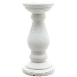 small matt white ceramic candle holder