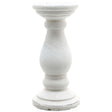 large matt white ceramic candle holder