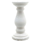 large matt white ceramic candle holder