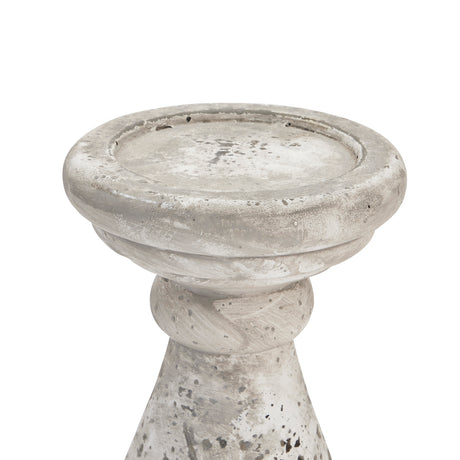 large stone ceramic candle holder