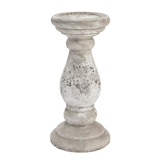 large stone ceramic candle holder