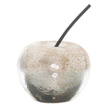 small silver apple ornament