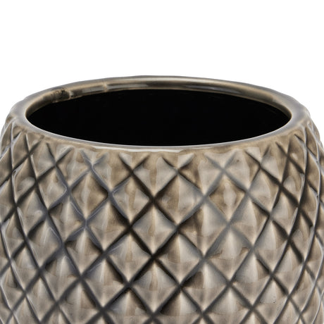 seville collection grey diamond planter