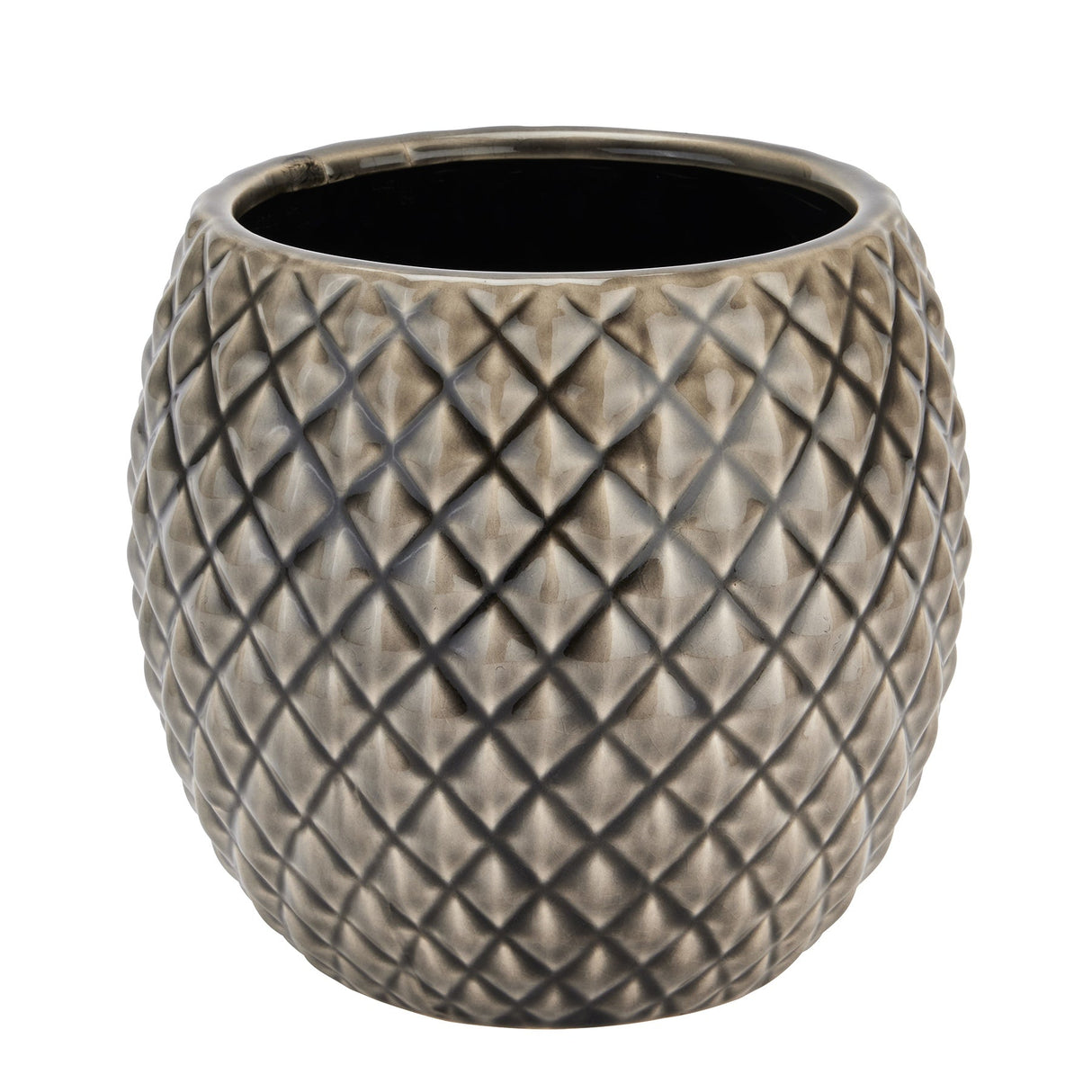 Gabrielle Collection Grey Diamond Planter