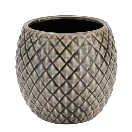 seville collection grey diamond planter