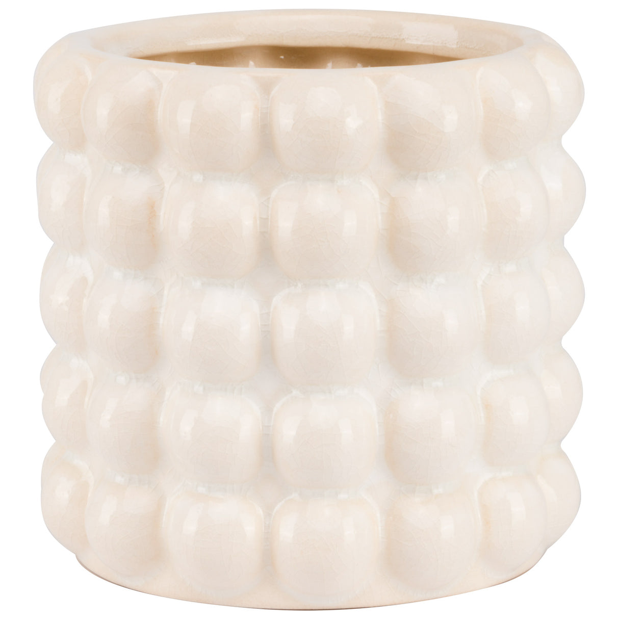 seville collection cream bubble planter