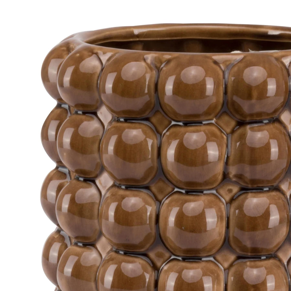 seville collection large caramel bubble planter