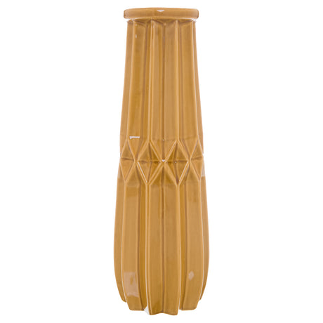 seville collection tall ochre vase