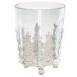 noel collection small christmas tree crackled candle holder