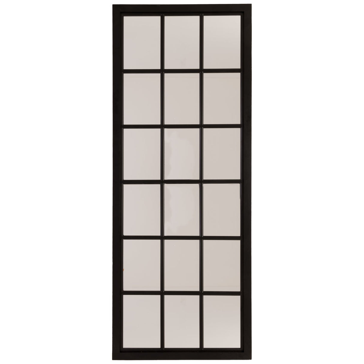 Mireille Tall Black Wooden Window Mirror