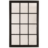 Josephine Black Wooden Window Mirror