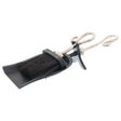 chrome crook handled hearth tidy