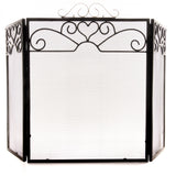 Noelle Chrome Topped Three Fold Fire Screen