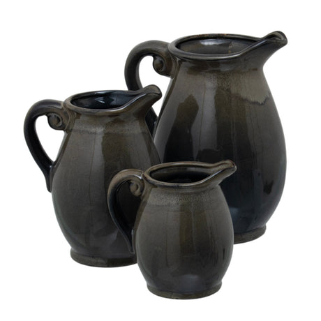 small olive olpe vase