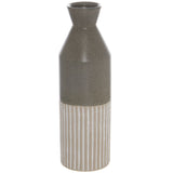 Nicolette Grey Ceramic Ellipse Tall Vase