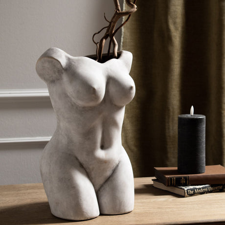 female figure vase