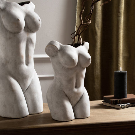 female figure vase