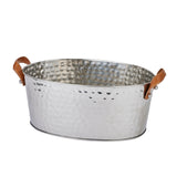 Amelie Silver Large Leather Handled Champagne Cooler