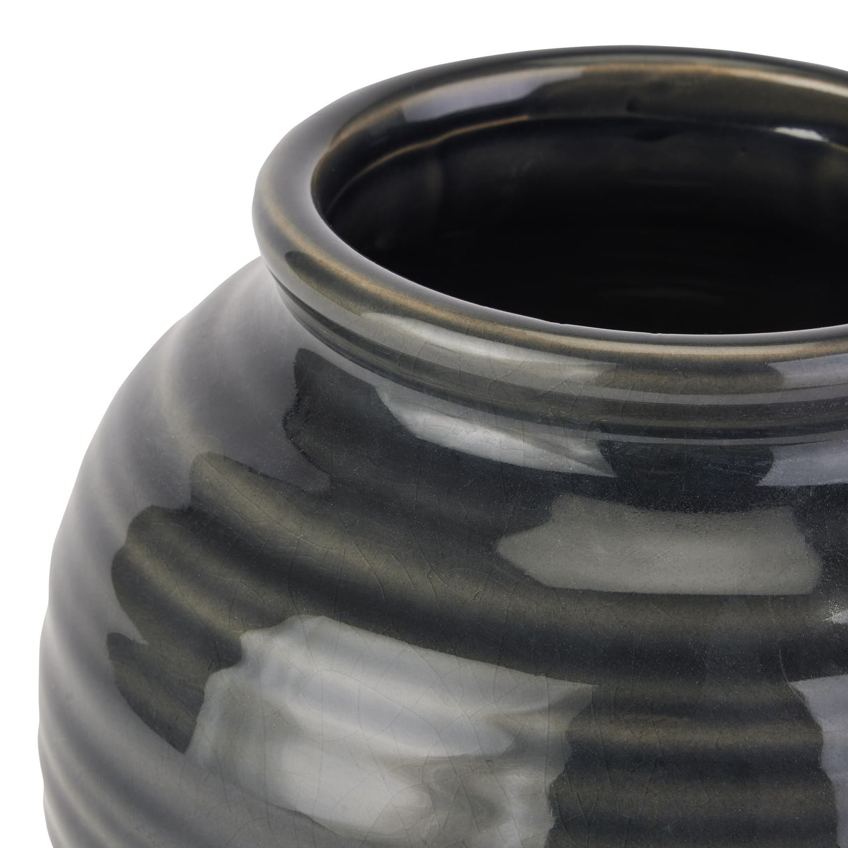 seville collection navy squat vase