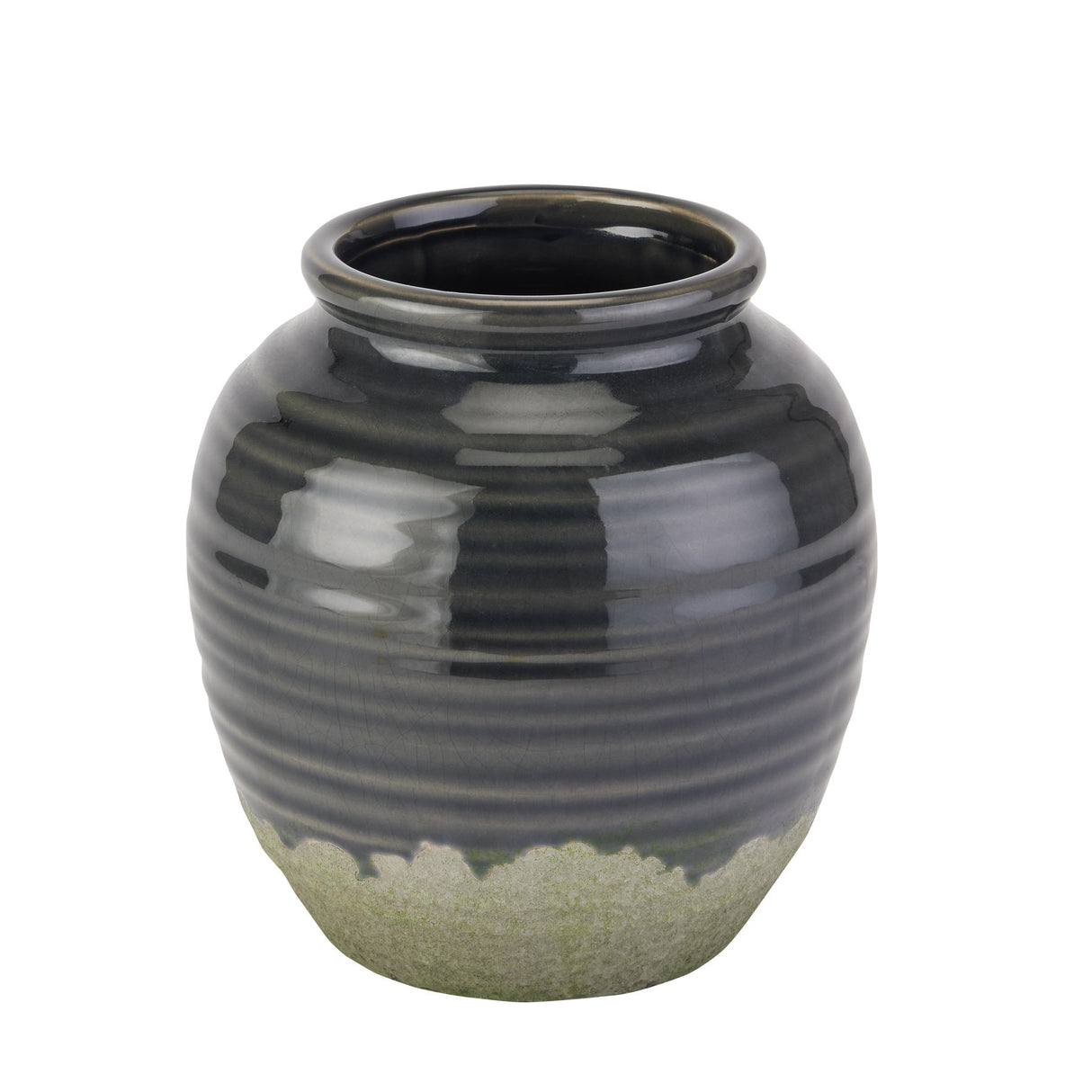 seville collection navy squat vase