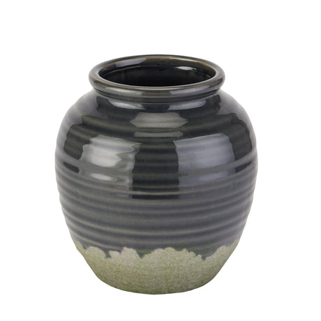 seville collection navy squat vase