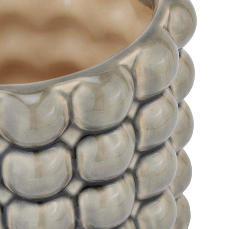 seville collection grey bubble planter