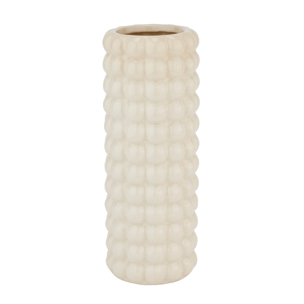 Clemence Collection Cream Bubble Vase