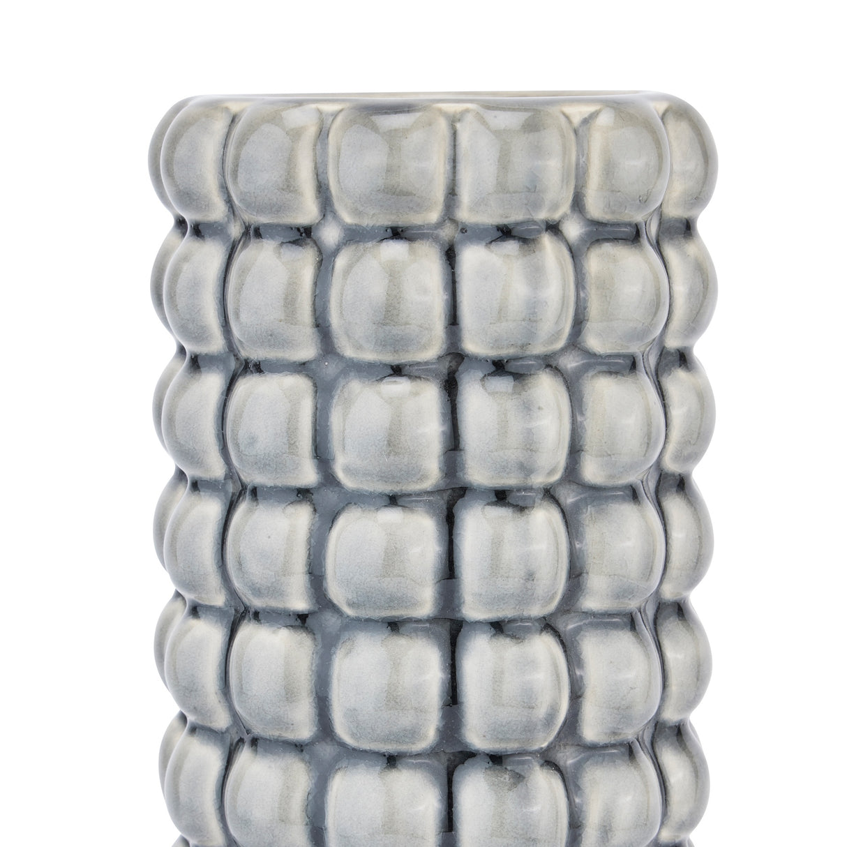 seville collection grey bubble vase