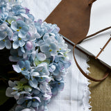blue hydrangea bunch