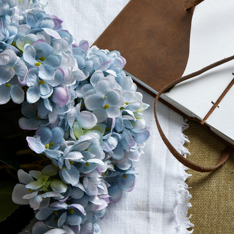 blue hydrangea bunch