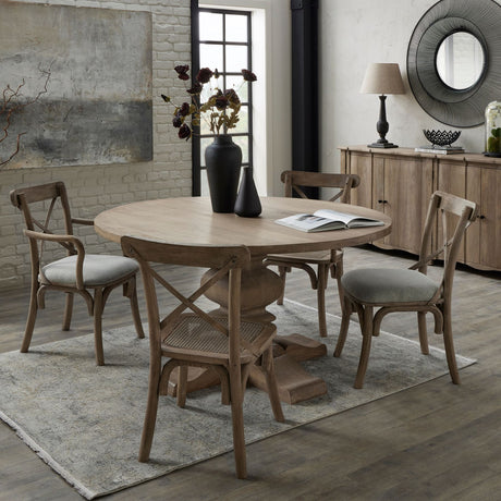 copgrove collection round pedestal dining table