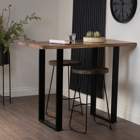 live edge bar table