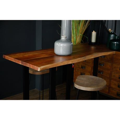 live edge large bar table