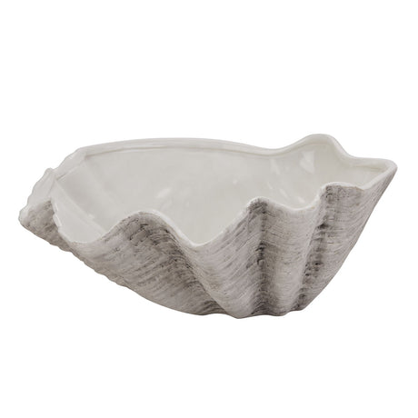 large ceramic adele shell bowl