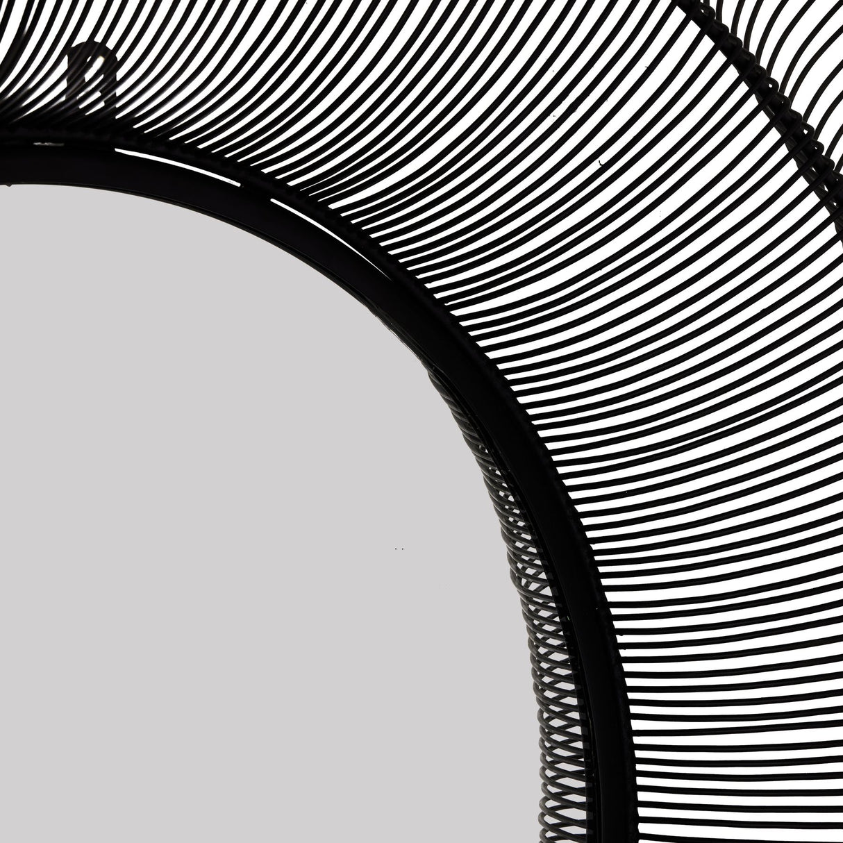 chico black large wire mirror