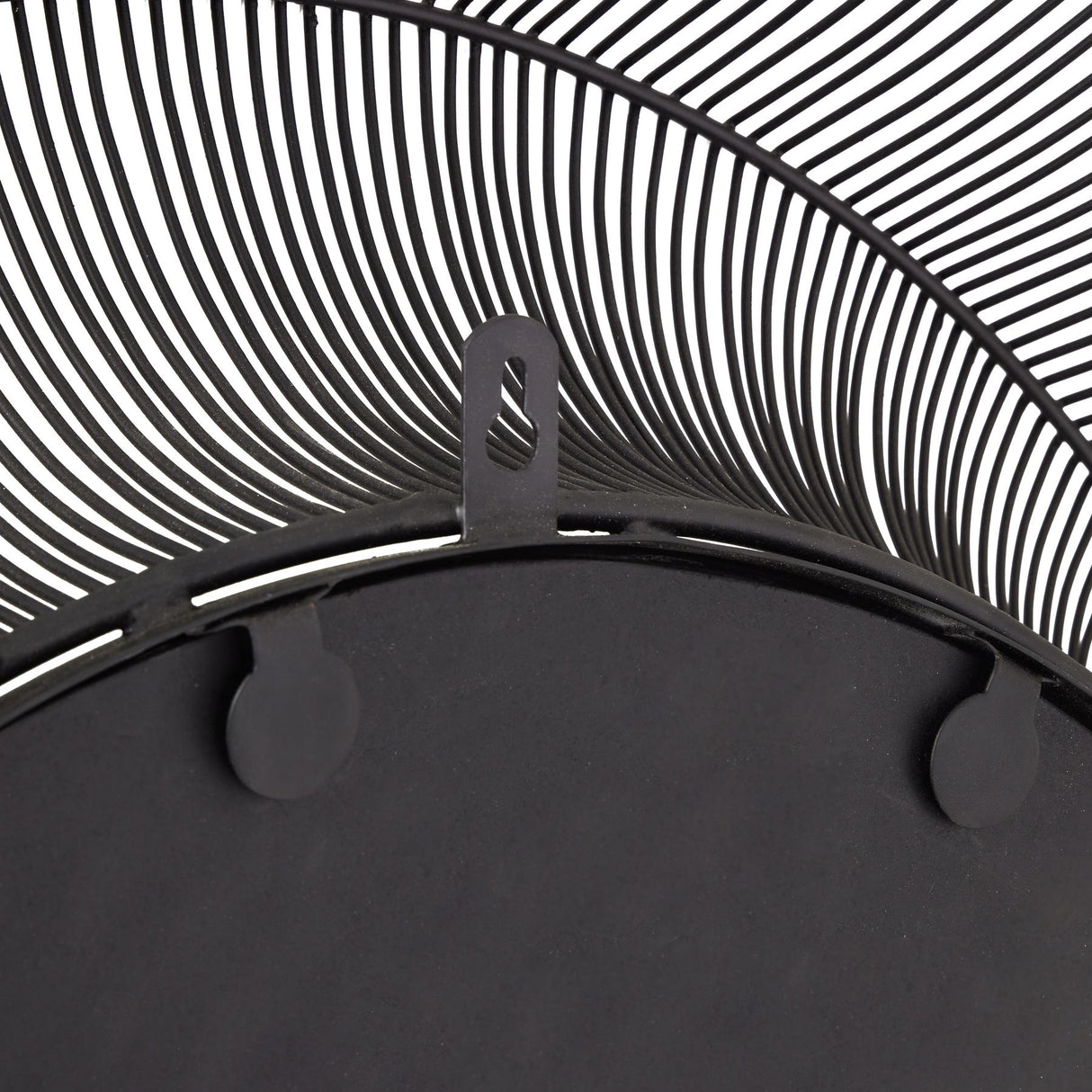 chico black large wire mirror